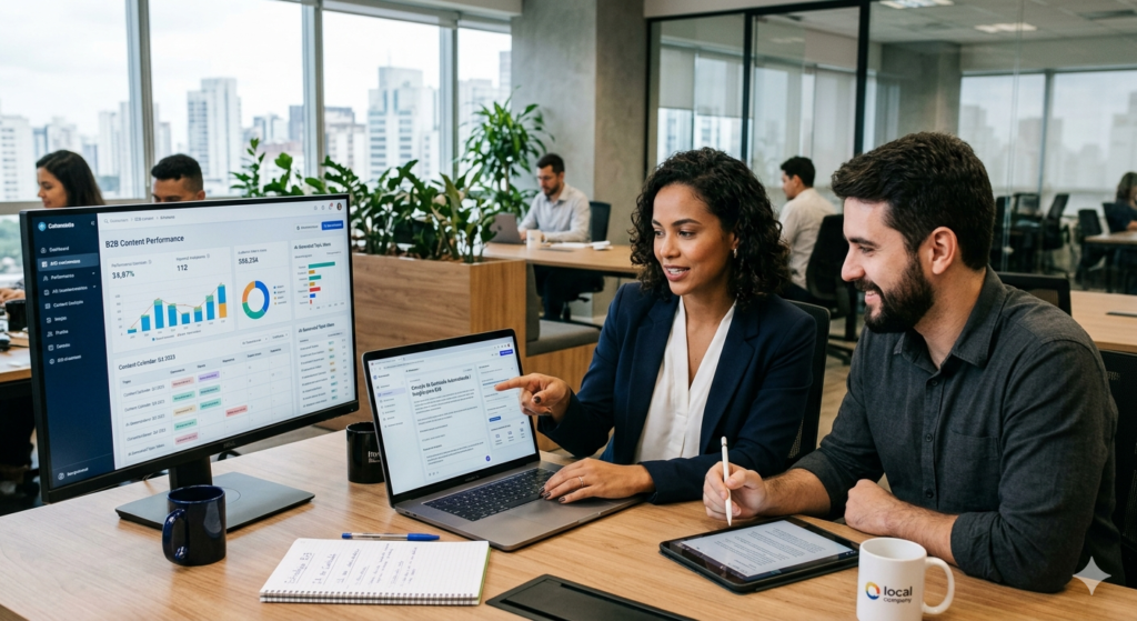 IA na produção de conteúdo B2B